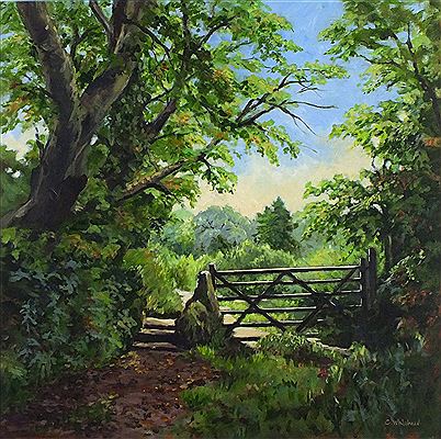 Caroline Whishaw : St.Michael's Way, Ludgvan - Gateway in the Woods