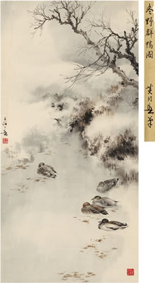 Huanwu Huang : DUCKS IN WINTER