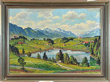 Ferdinand Thurnherr : Landschaft wohl bei Steingaden