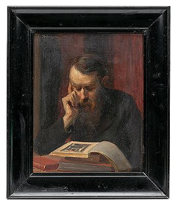 Vilhelm Holmgren : Portrait of a Studious Man