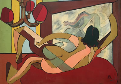 Murray M Wax : Female Reclining