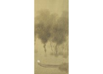 Shunso Hishida : Lake Shore in Rain