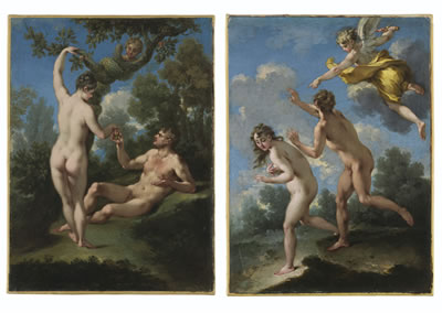 Michele Rocca : The Temptation of Adam and Eve; and The Expulsion from Paradise (2)