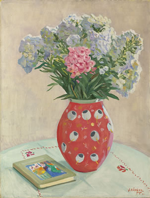 Aleksander Alexandrovich Deneika : Still life with phlox