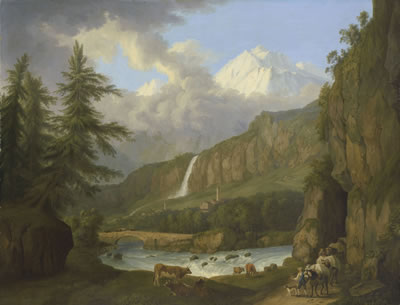 Jacob Philipp (Jakob) Hackert : The St. Gotthard Pass