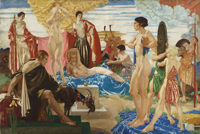 William Russell (Sir William) Flint : The Judgement of Paris