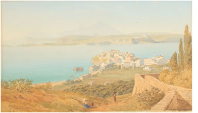 William James Ferguson : Pozzuoli; Isola Pescatore (a pair) (2)