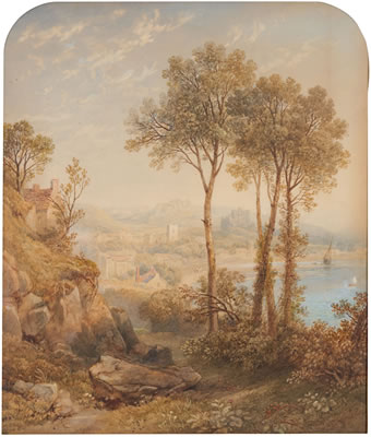 Henry Gastineau : Oystermouth bay, South Wales