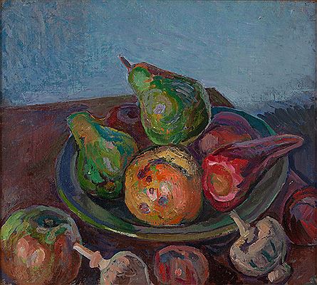 Wilhelm Ossecki : Still life with a pear