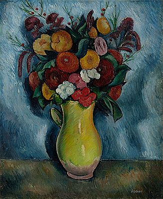 Georges Ascher : Flowers in a vase