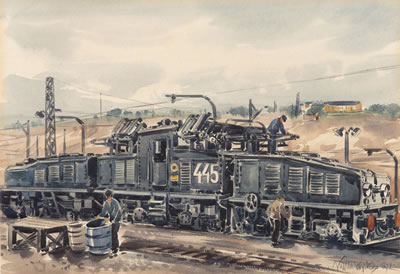 Karel Kupka : Mine Locomotive