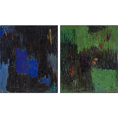 Albert Kotin : Untitled, Diptych, 1961