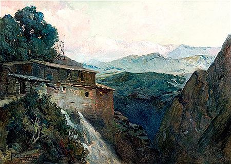 Joaquin Capulino Jauregui : 'Atardecer en Sierra Nevada'