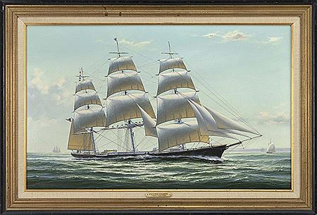 John Mecray : The American clipper ship Flying Cloud.