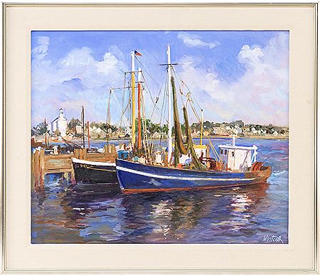 Carol Westcott : Reflections' (Provincetown Harbor).