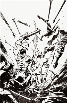 Michael Oeming : Michael Avon Oeming Herc #10 Cover Variant Original Art (Marvel, 2012)