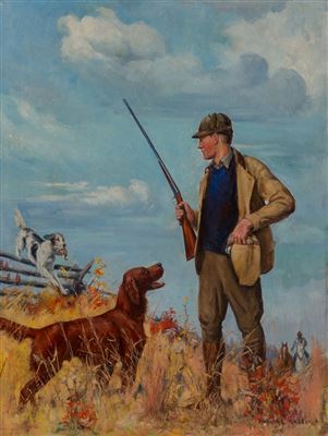 Howard Livingston Hastings : Game Laws, Field & Stream magazine cover, November 1933