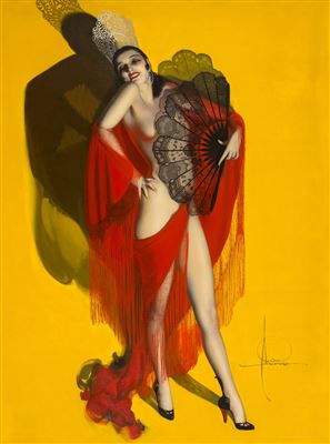 Rolf Armstrong : Carmen, Brown & Bigelow calendar illustration