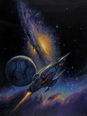 Bob Eggleton : Tau Zero, To Outlive Eternity and Other Stories paperback cover, 2007