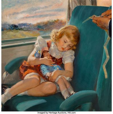 Roy Spreter : Asleep on a Train