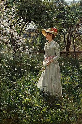 Edouard (Eduard) Niczky : In the thriving garden