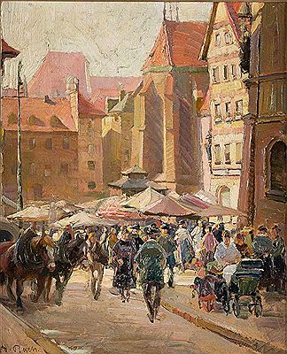 Andreas Bach : View of Nuremberg