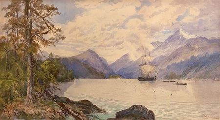 William Matthew Hodgkins : HMS Endeavour in Smith Sound