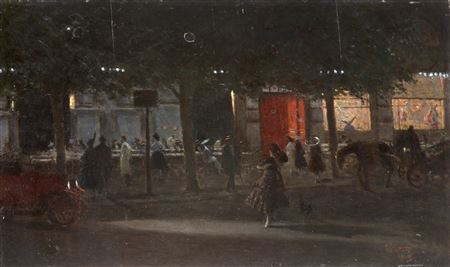 Amerino Cagnoni : 'Luci della sera' 1916/17