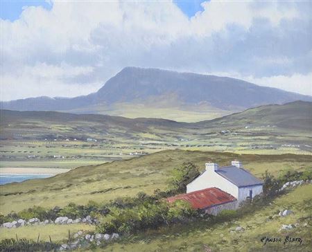 Manson Blair : MUCKISH MOUNTAIN FROM HORN HEAD, COUNTY DONEGAL