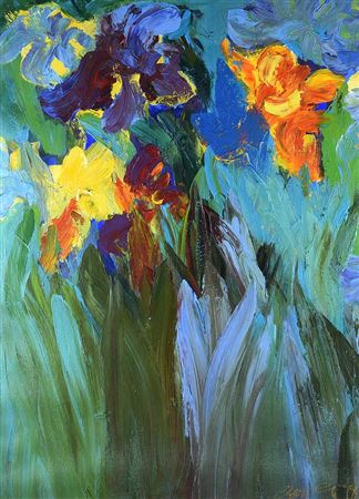 Christine Bowen : STILL LIFE, FLOWERS