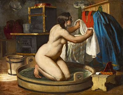 Mihaly Kovacs : Evening Ritual (Bathing Girl)