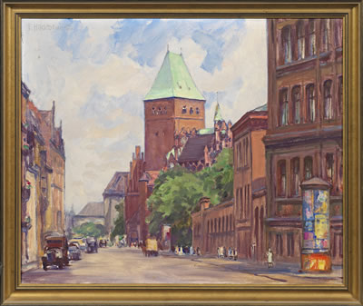 Fritz Hildebrandt : Berlin-Ansicht mit Blick auf das Märkische Museum