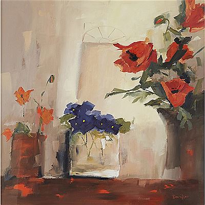 Mary Davidson : INTERIOR WITH POPPIES