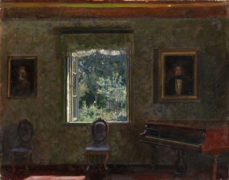 Stanislaw Kamocki : 'Manor House Interior, Sunny Day'