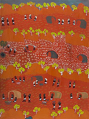 Lucky Morton Kngwarreye : Andaringya Bush Camp, 1998