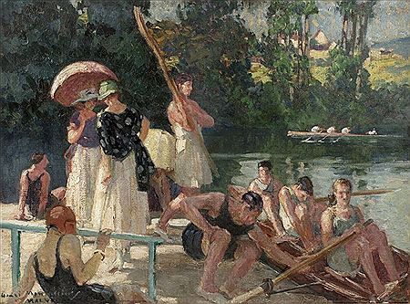 Henri Montassier : Partie de cannots sur la Marne