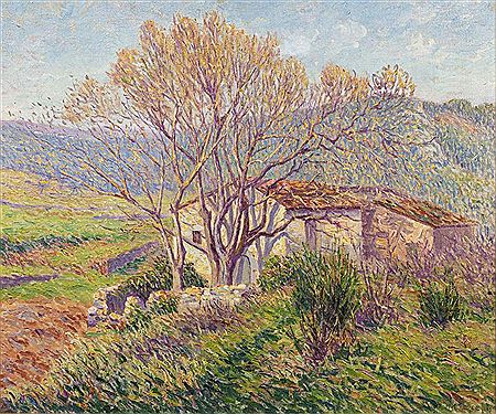 Albert Joseph : Paysage d'automne dans la Creuze