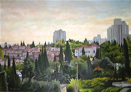 Jichak Pressburger : Jerusalem landscape