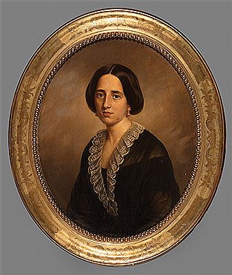 Jacques Amans : 'Marguerite Azoline Landreaux Amans (1805-1878), Wife of the Artist'