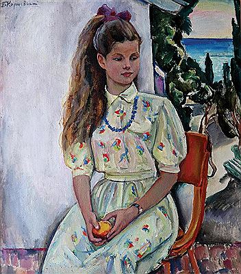 Boris Korjevskii : 'Young Girl near the Window'