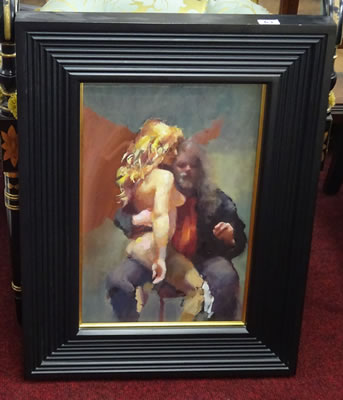 sample from EVENING ART AUCTION featuring works by Robert Lenkiewicz