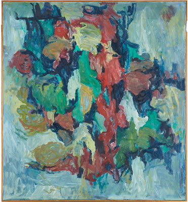 Fred Sergenian : Untitled (blue, green and red abstract)