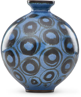 Rupert Deese : Bulbous vase with circles