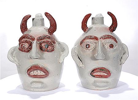 Jerry Brown : His and Hers White Devil Jugs.