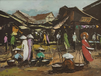 Tran Van Giau : MARKET SCENE OF SAIGON IN THE 1960'S