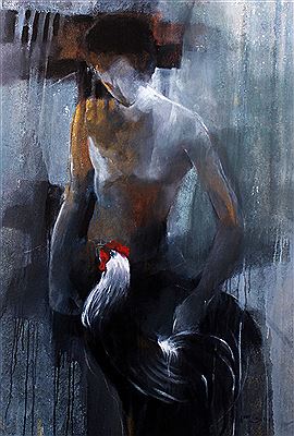 Jono Sugiartono : Man and Rooster, 2012