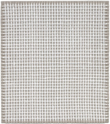 Analia Saban : WOVEN GRID AS WARP AND WEFT, 38 X 38 (WHITE)