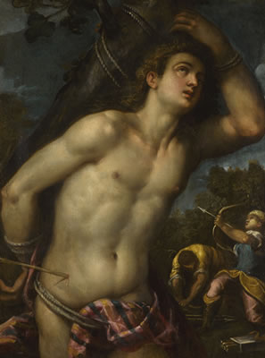 Andrea Michieli : THE MARTYRDOM OF SAINT SEBASTIAN