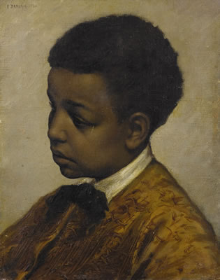 Emile Charles Dameron : PORTRAIT OF A YOUNG BOY