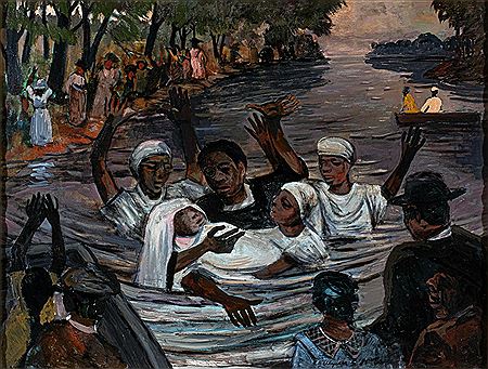 Ulysses Tayes : Baptism on the Moreau River, 1932